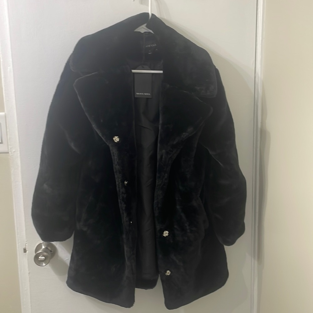 brave soul faux fur jacket